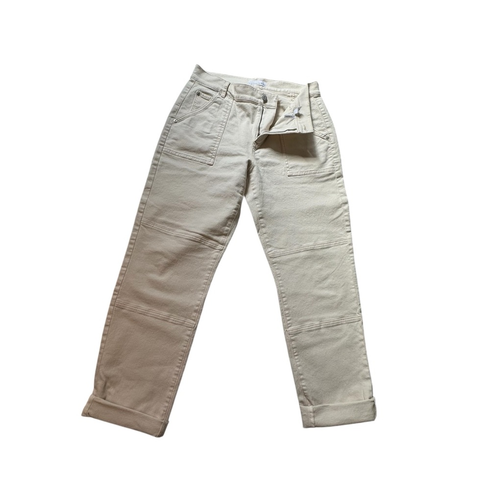 Off white denim pants from Loft.